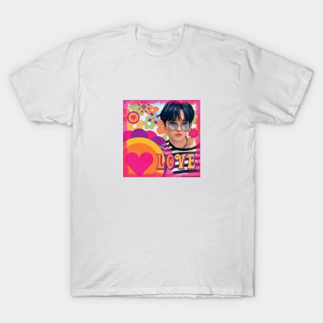 K-pop Stray Kids Lee Know Fan Art T-Shirt by ArtFulArts